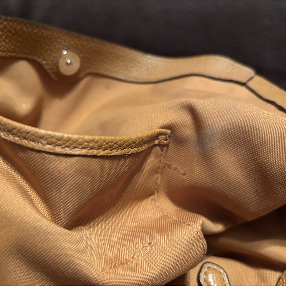 Coach Tan Edie Leather Shoulder Bag - Picture 4 of 10